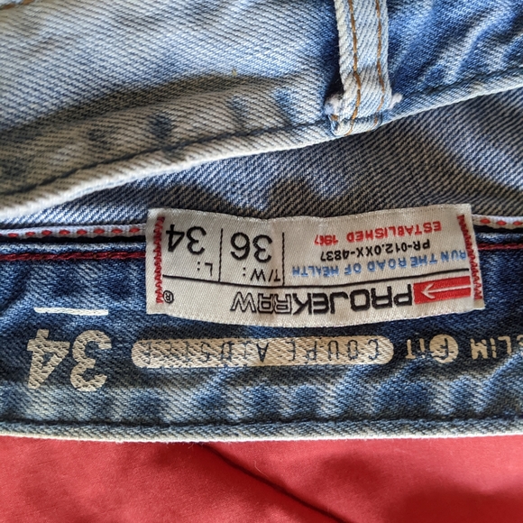 Men's Vintage Bleached Blue Jeans - Picture 3 of 3